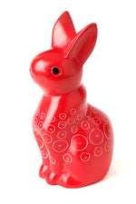 Red Soapstone Mamma Bunny Rabbit Default Title