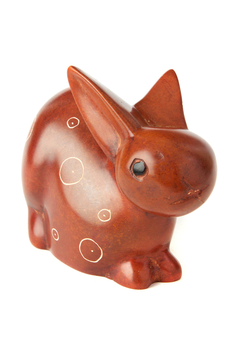 Brown Soapstone Mamma Bunny Rabbit Default Title