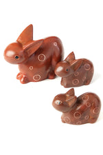 Brown Soapstone Mamma Bunny Rabbit Default Title