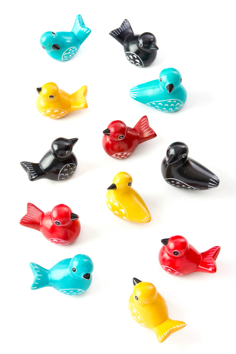 One Dozen Miniature Soapstone Birds Default Title