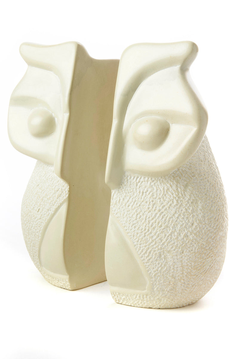 Natural Soapstone Wise Owl Bookends Default Title