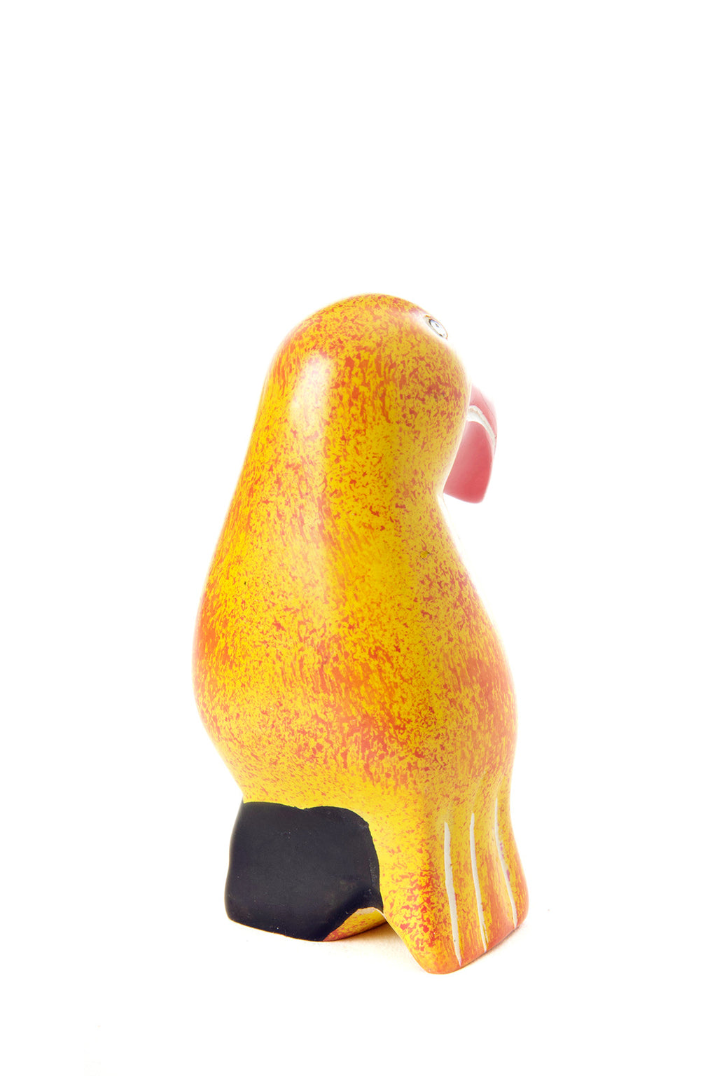 Small Soapstone Tropical Toucan in Orange & Red Default Title