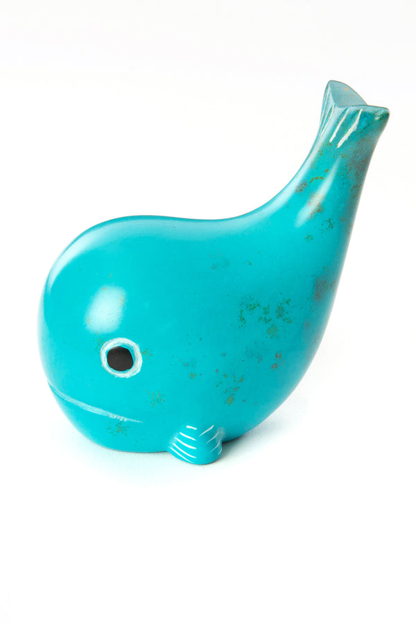 Kenyan Soapstone Wild Blue Whale Sculpture Default Title