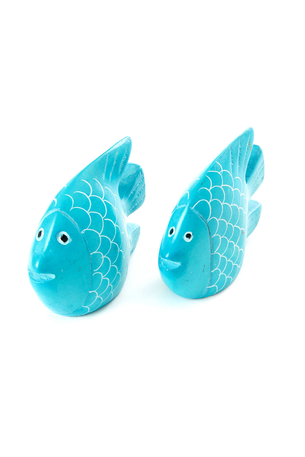 Set of Four Soapstone Tropical Fish Keepsakes Default Title