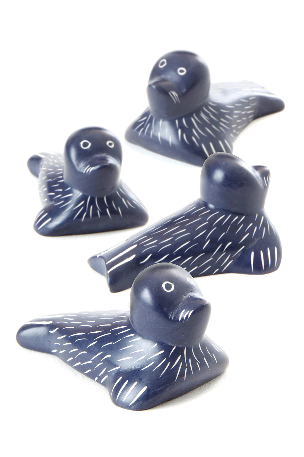 Set of Four Soapstone Fur Seal Keepsakes Default Title