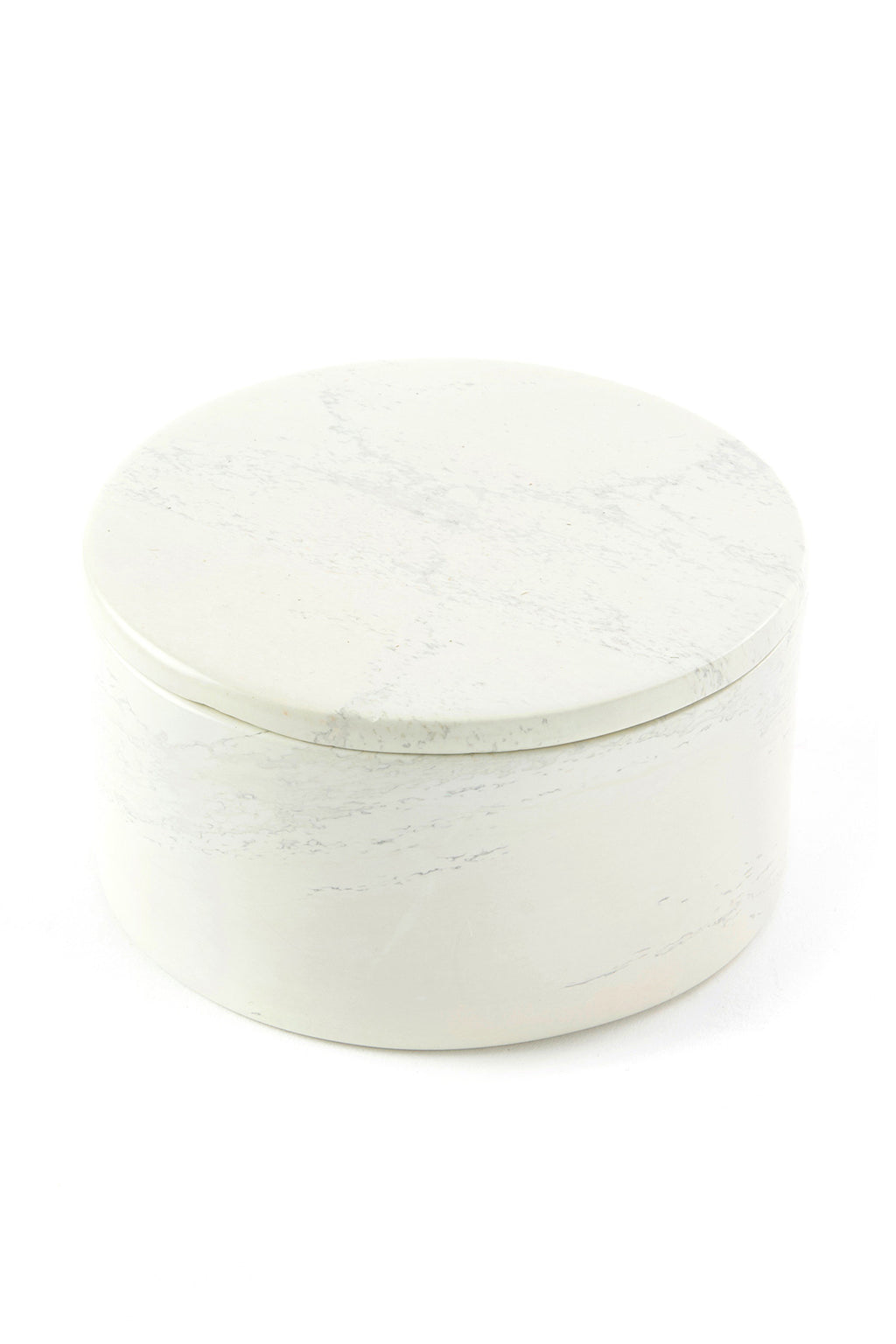 Natural Soapstone Round Storage Box Default Title