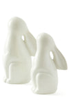 Small Natural Soapstone Singing Bunny Rabbits RM62D  Small Bunny