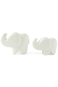 Natural Soapstone Cherub Elephant Default Title