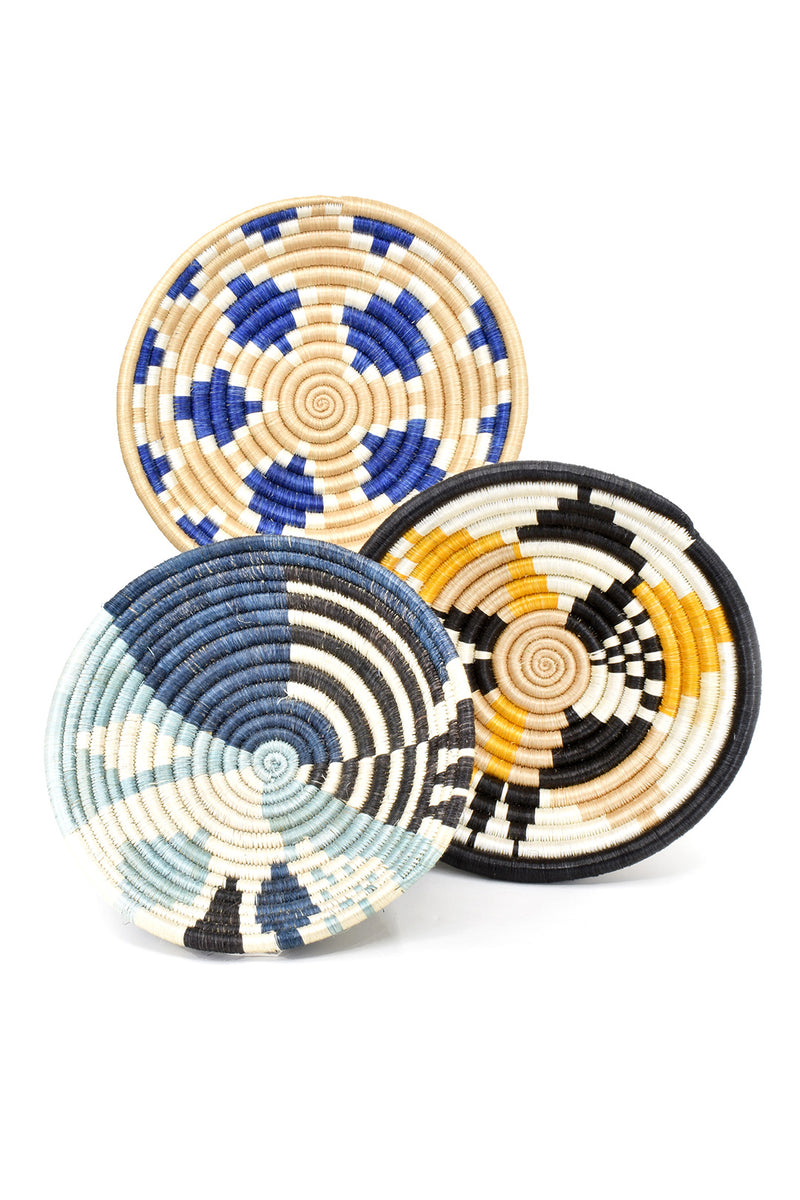 Small Rwandan Fruit Baskets in Assorted Colors & Patterns