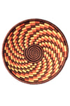 Large Rwandan Sisal Fall Leaves Basket