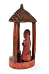 Rwandan Gazebo Wooden Nativity Scene