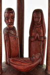 Rwandan Gazebo Wooden Nativity Scene