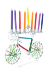 Beaded Bicycle Hanukkah Menorah