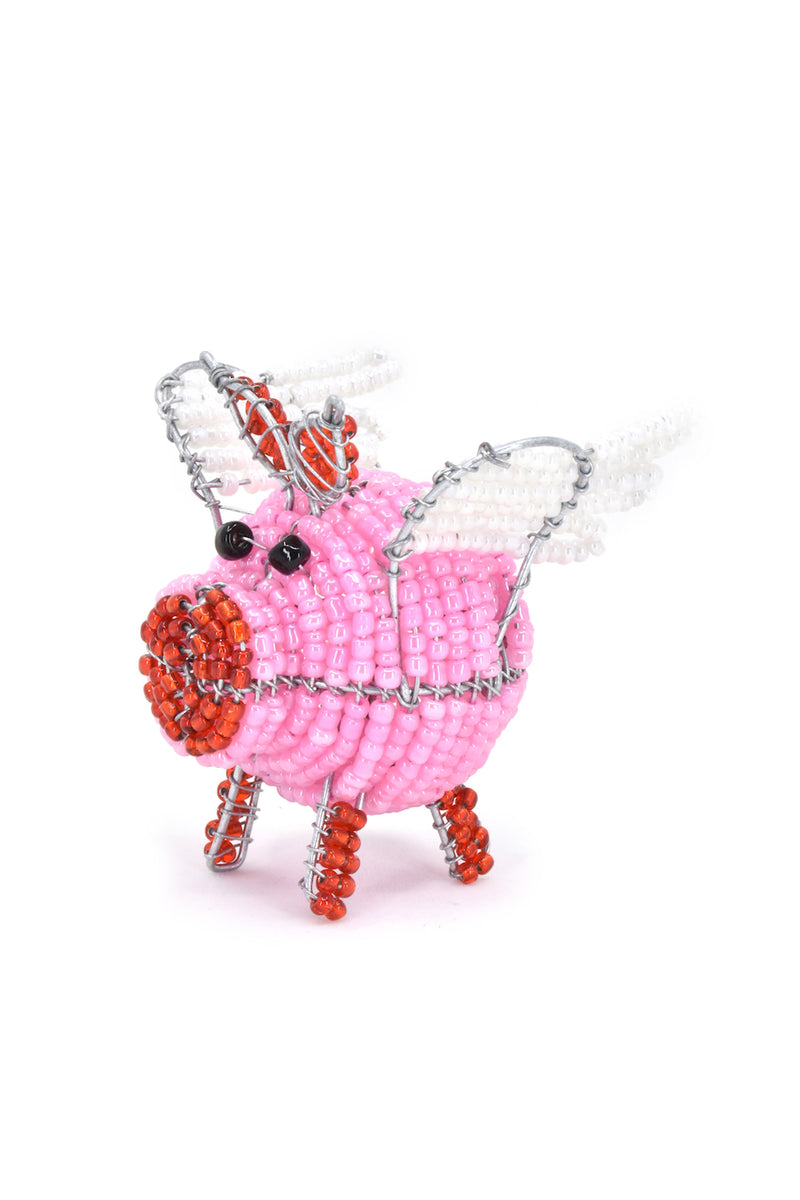 Patmore's <i>When Pigs Fly</i> Beadwork Sculpture
