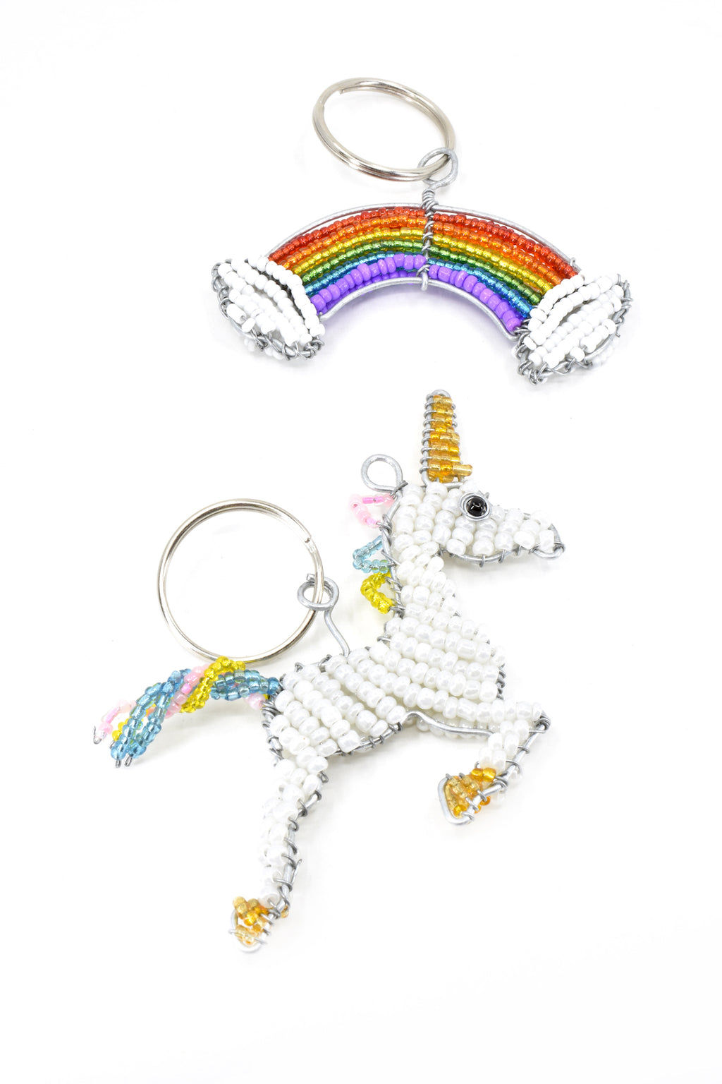 Patmore's Unicorn Beaded Keychain