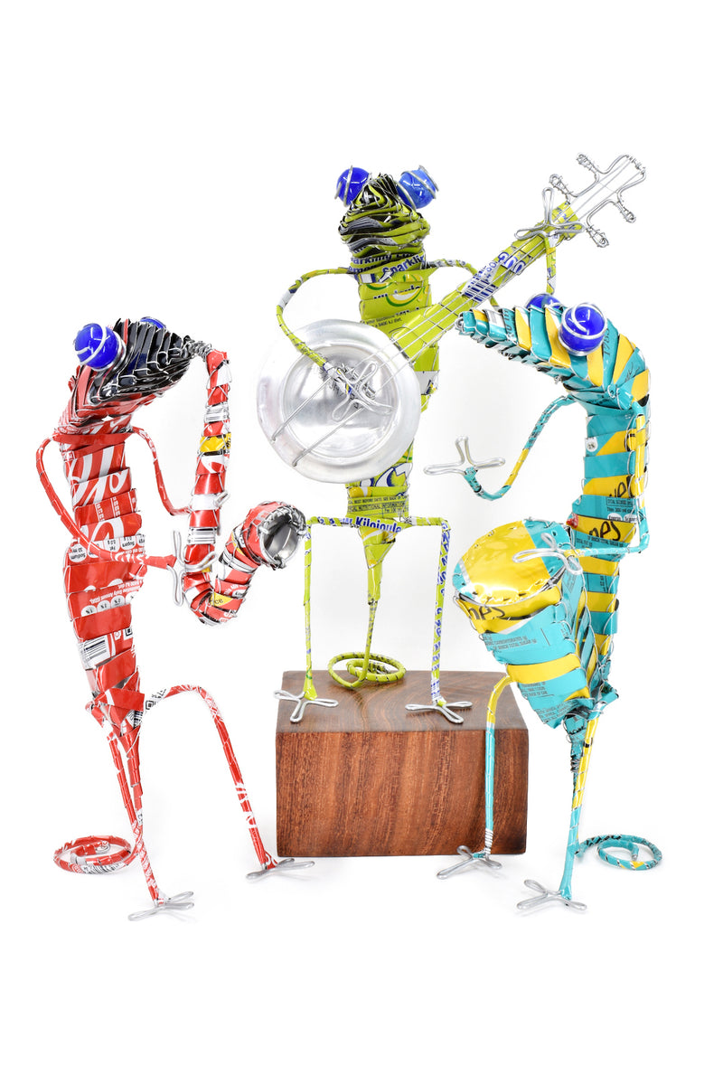 Groovy Gecko Band Banjo Sculpture - Assorted Colors