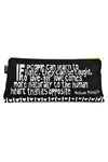 Black <i>Love Comes More Naturally</i> 12" Mandela Pouch