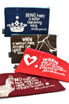 Red <i>When is One is in Love</i> 8" African Proverb Pouch