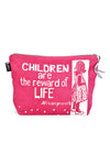 Pink <i>Children are the Reward</i> African Proverb Purse