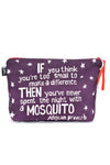 Purple <i>Make a Difference</i> African Proverb Purse