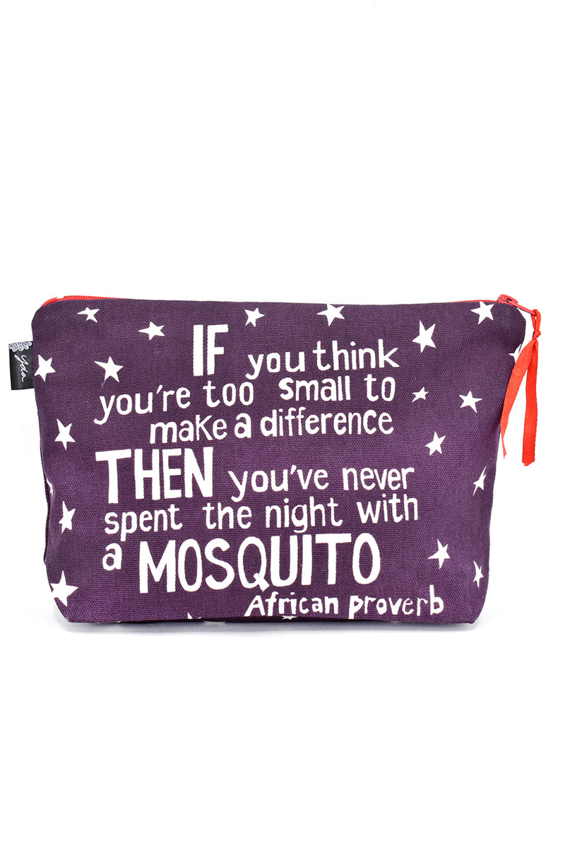 Purple <i>Make a Difference</i> African Proverb Purse