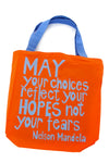 Orange <i>Reflect Your Hopes</i> Mandela Tote Bag