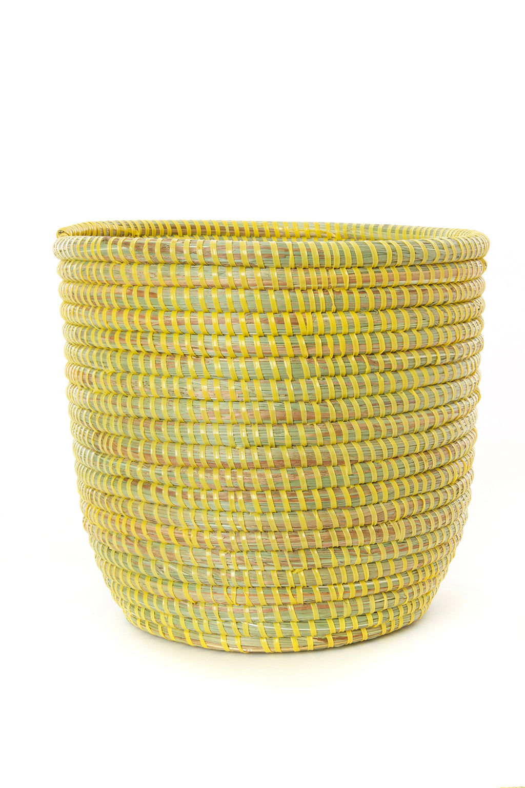 Set of Two Solid Yellow Floral Baskets Default Title