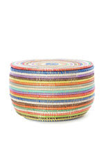 Rainbow Stripe Flat Top Storage Basket