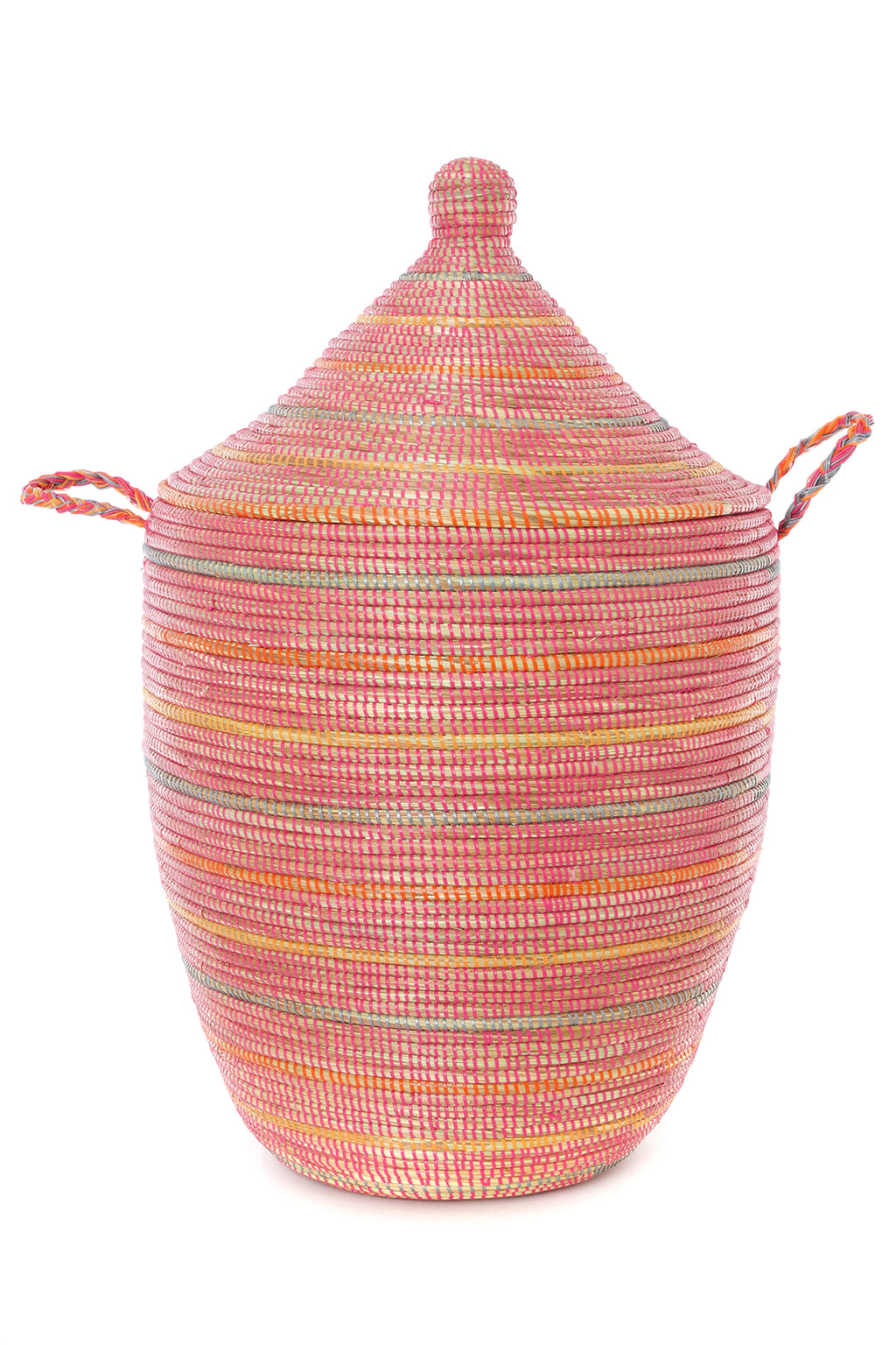 Sunrise Stripes Large Laundry Hamper Basket Default Title