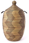 Extra Large Black and Gold ZigZag Hamper Default Title