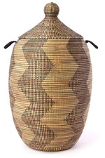 Extra Large Black and Gold ZigZag Hamper Default Title