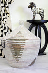 Black and White Tribal Design Basket