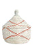 Red & White Garland Warming Basket