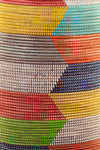 Assorted Oversized Rainbow Herringbone Storage Basket Default Title