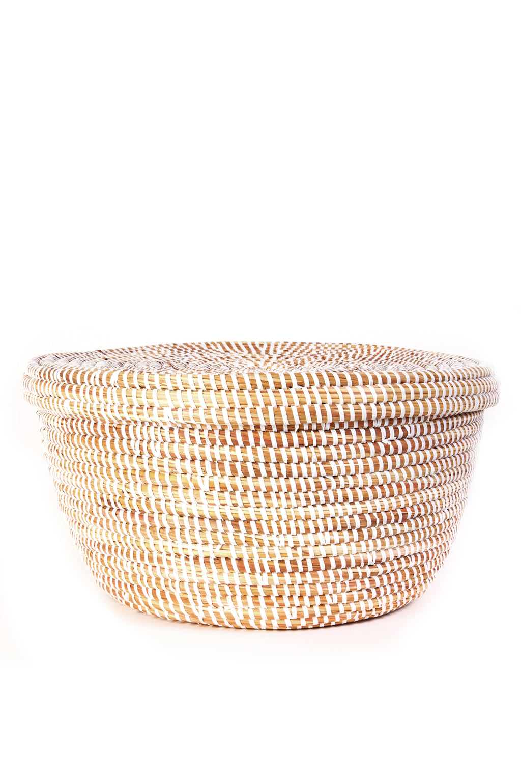 White Lidded Storage Box Basket Default Title