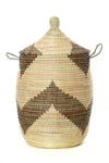 Set of Three Black and Beige Mixed Pattern Hampers Default Title