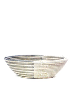 Silver and White Delta Tabletop Baskets