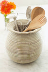 White Senegalese Kitchen Basket Default Title