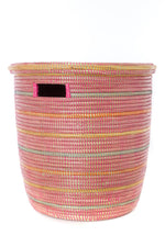 Sunrise Stripes Flat Lid Storage Basket