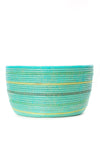 Seaside Stripe Knitting Basket