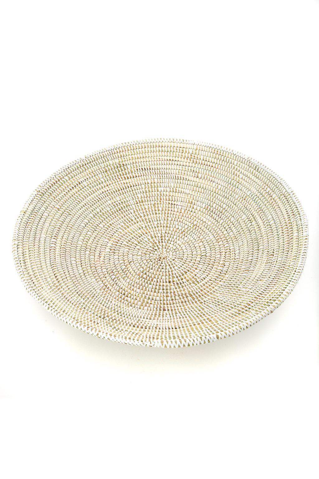 20" Solid White Grain Basket from Senegal Default Title