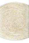 20" Solid White Grain Basket from Senegal Default Title