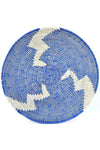 20" Blue and White Lightning Grain Basket
