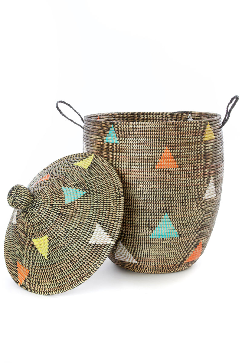 Large Teranga Triangles Hamper Basket from Senegal Default Title