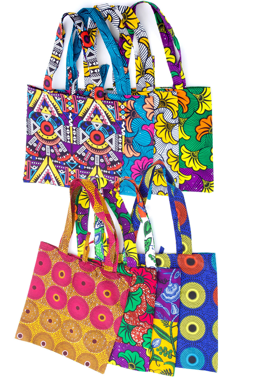 Assorted Cotton African Totes from Senegal