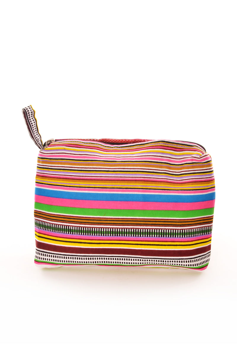 Assorted Cotton & Rice Sack Zippered Pouches