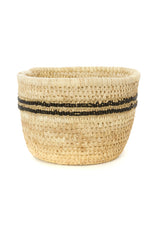 Ngurunit Nomadic Camel Milking Baskets with Black Beaded Stripes