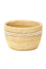 Ngurunit Nomadic Camel Milking Baskets White Beaded Stripes