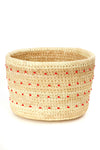 Ngurunit Nomadic Camel Milking Baskets with Red Beaded Dots