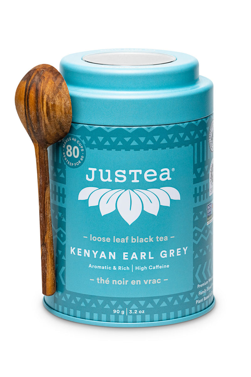 JusTea Kenyan Earl Grey Loose Leaf Tea